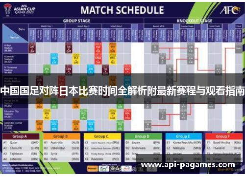中国国足对阵日本比赛时间全解析附最新赛程与观看指南 中国国足对阵日本比赛时间全解析附最新赛程与观看指南
