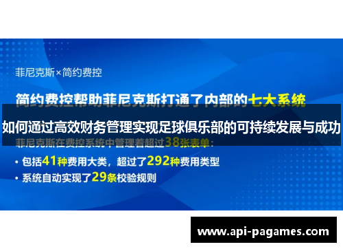 如何通过高效财务管理实现足球俱乐部的可持续发展与成功 如何通过高效财务管理实现足球俱乐部的可持续发展与成功